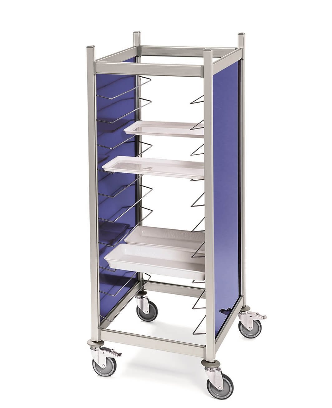 Aluminum trolley for GN dishes