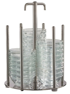 Stainless steel holders for bowls