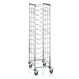 Stainless steel trolleys for 45,5x35,5cm pallets
