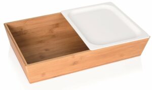Natural bamboo stands for GN trays