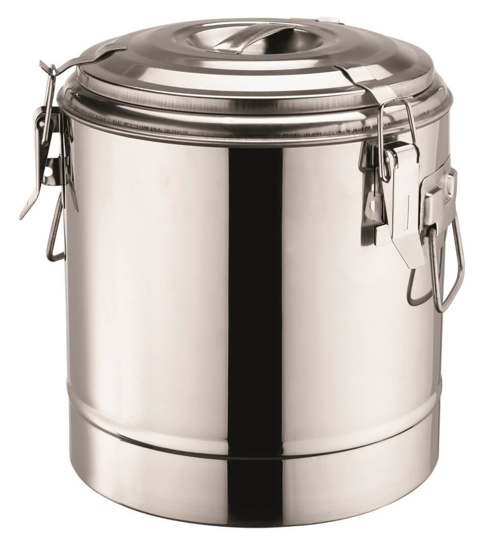 Insulated stainless steel containers for food transport