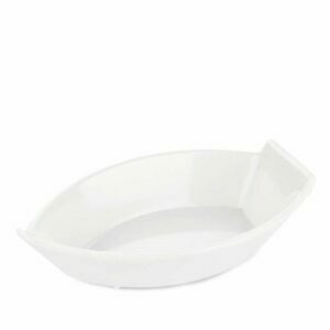 Boat-shaped melamine bowls