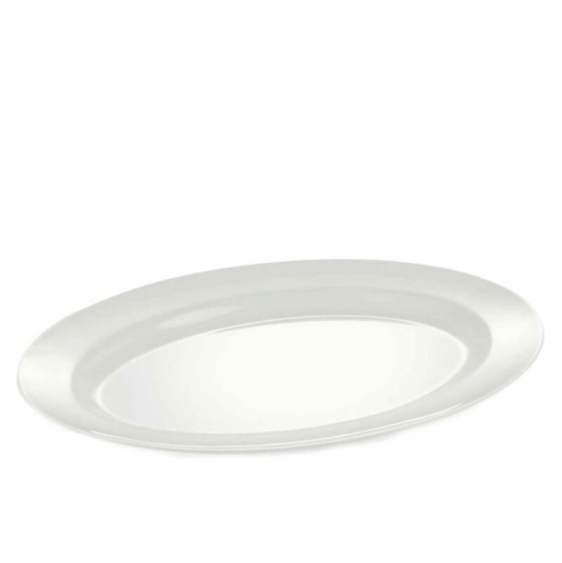Oval melamine plates for serving