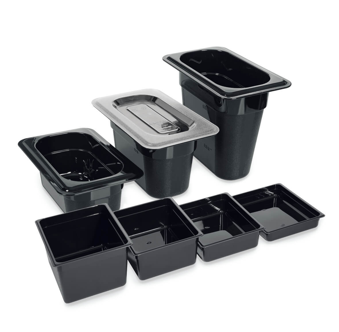 Black polycarbonate dishes