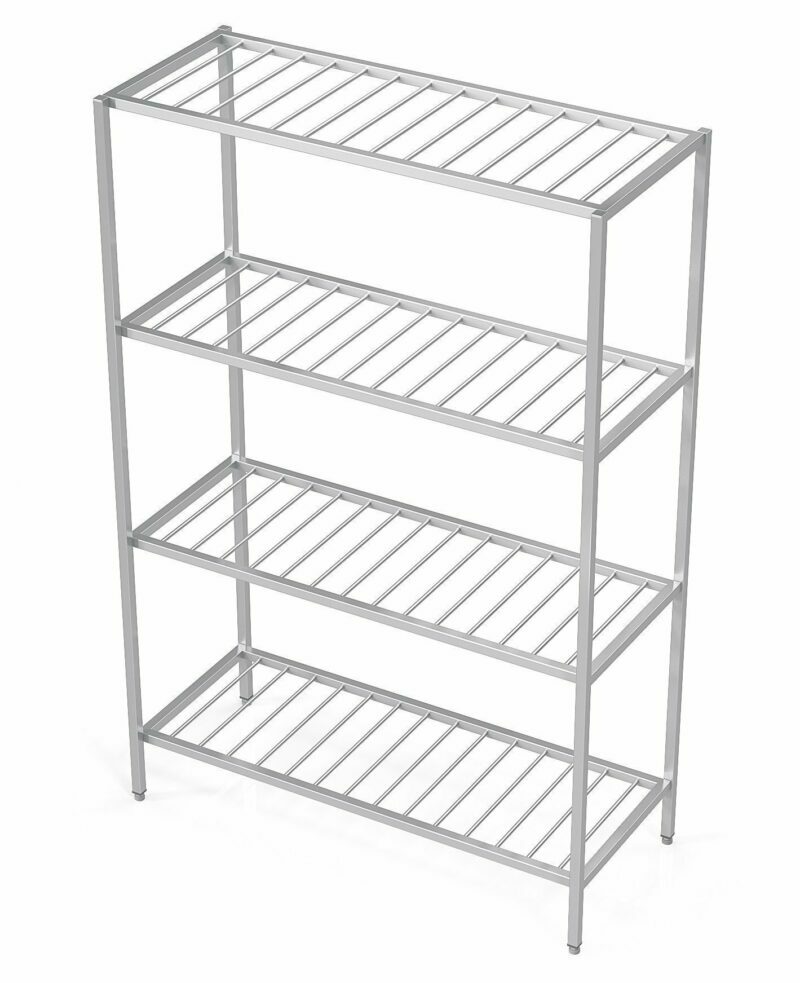 Welded racks with bar shelves