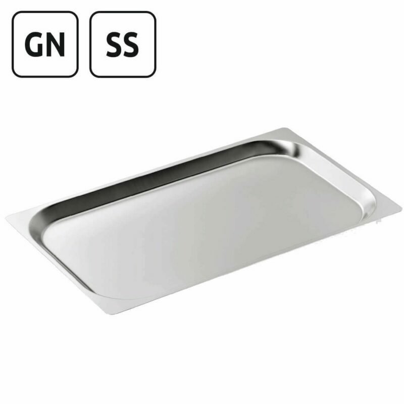 Stainless steel insertable GN baking trays