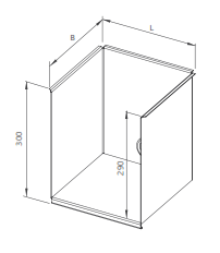 A drawing of a boiling shelf for a blender