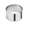 stainless steel rings, for serving, tartare rings