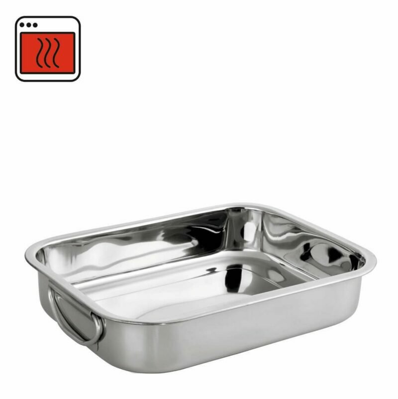 Stainless steel baking dishes 33x24x6cm