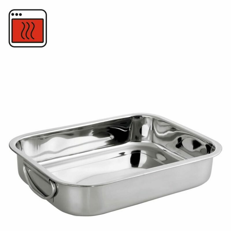 Stainless steel baking dishes 38x27.5x6.5cm