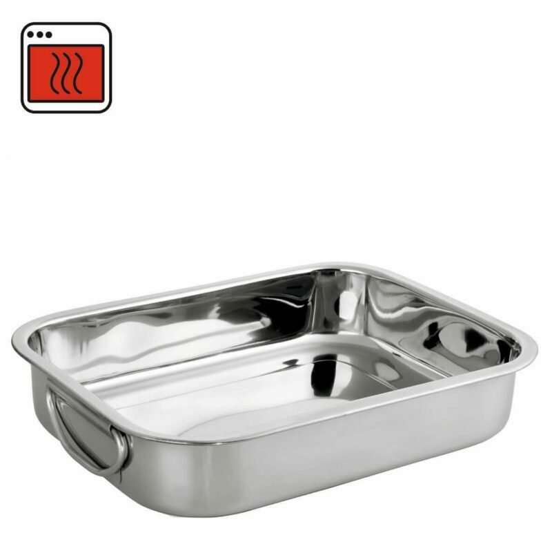 Stainless steel baking dishes 43x31x7cm