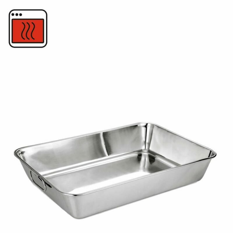 Stainless steel baking trays 48x33x8,5cm