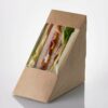 Boîtes en papier pour sandwichs triangulaires H0713