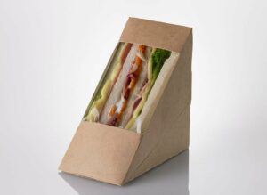 Paper boxes for triangular sandwiches H0713