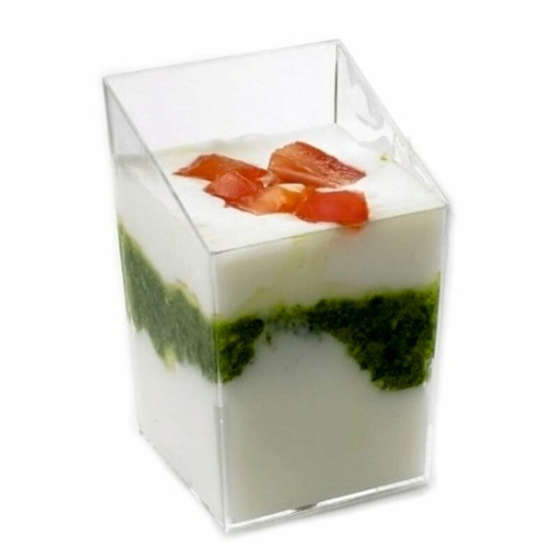 Rectangular containers for snacks, 4×4×7cm F0006