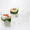 Rectangular containers for snacks, 4×4×7cm F0006