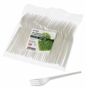 Disposable degradable forks