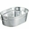 Galvanized tin tubs for serving snacks T5083