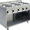 An electric stove with 6 hotplates is being built
