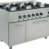 Built-in gas stove with gas oven and shelf