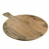 Round wood texture melamine serving tables