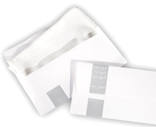 Napkins in envelopes