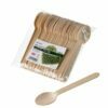 Disposable Balsa wood spoons Q1013