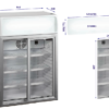 Креслення поверхонь, придатних для рекламного оформлення холодильника FSC100