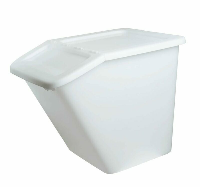 55l plastic box with a hinged lid