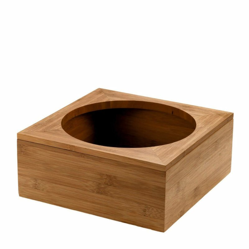 Bamboo stand with a 22cm hole in the lid S0088