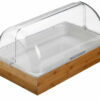 Bamboo boxes with trays and lids