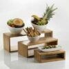 Bamboo stands for the buffet table