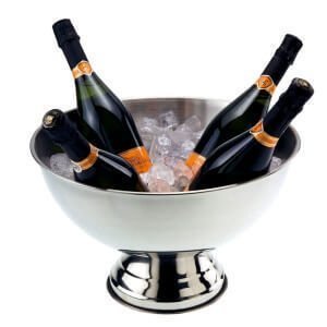 Buckets for cooling wine, champagne