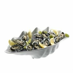 Shell-shaped melamine bowls T8151