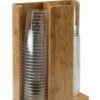 Natural bamboo stands for drink containers
