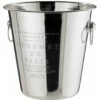 Stainless steel decorated buckets for wine P1005