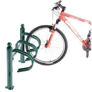 Bike racks with posts