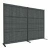 Anthracite-colored frames with 2m anthracite-colored perforated walls