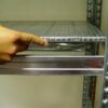 Covering of galvanized steel shelves