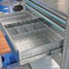 Drawers for galvanized steel racks