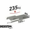 METALSISTEM galvanized steel rack Super1 shelves 1050x400mm
