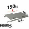 METALSISTEM galvanized steel rack Super1 shelves 1050x600mm