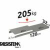 METALSISTEM galvanized steel rack Super1 shelves 1200x320mm