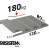 METALSISTEM galvanized steel rack Super1 shelves 1200x800mm