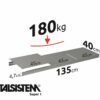 METALSISTEM galvanized steel rack Super1 shelves 1350x400mm