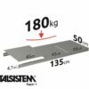METALSISTEM galvanized steel rack Super1 shelves 1350x500mm
