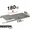 METALSISTEM galvanized steel rack Super1 shelves 1350x600mm