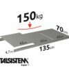 METALSISTEM galvanized steel rack Super1 shelves 1350x700mm