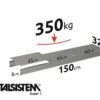 METALSISTEM galvanized steel rack Super1 shelves 1500x350mm