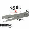 METALSISTEM galvanized steel rack Super1 shelves 1500x400mm